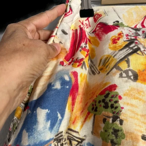 Liz Claiborne colorful A-line skirt size 8 - Picture 4 of 6
